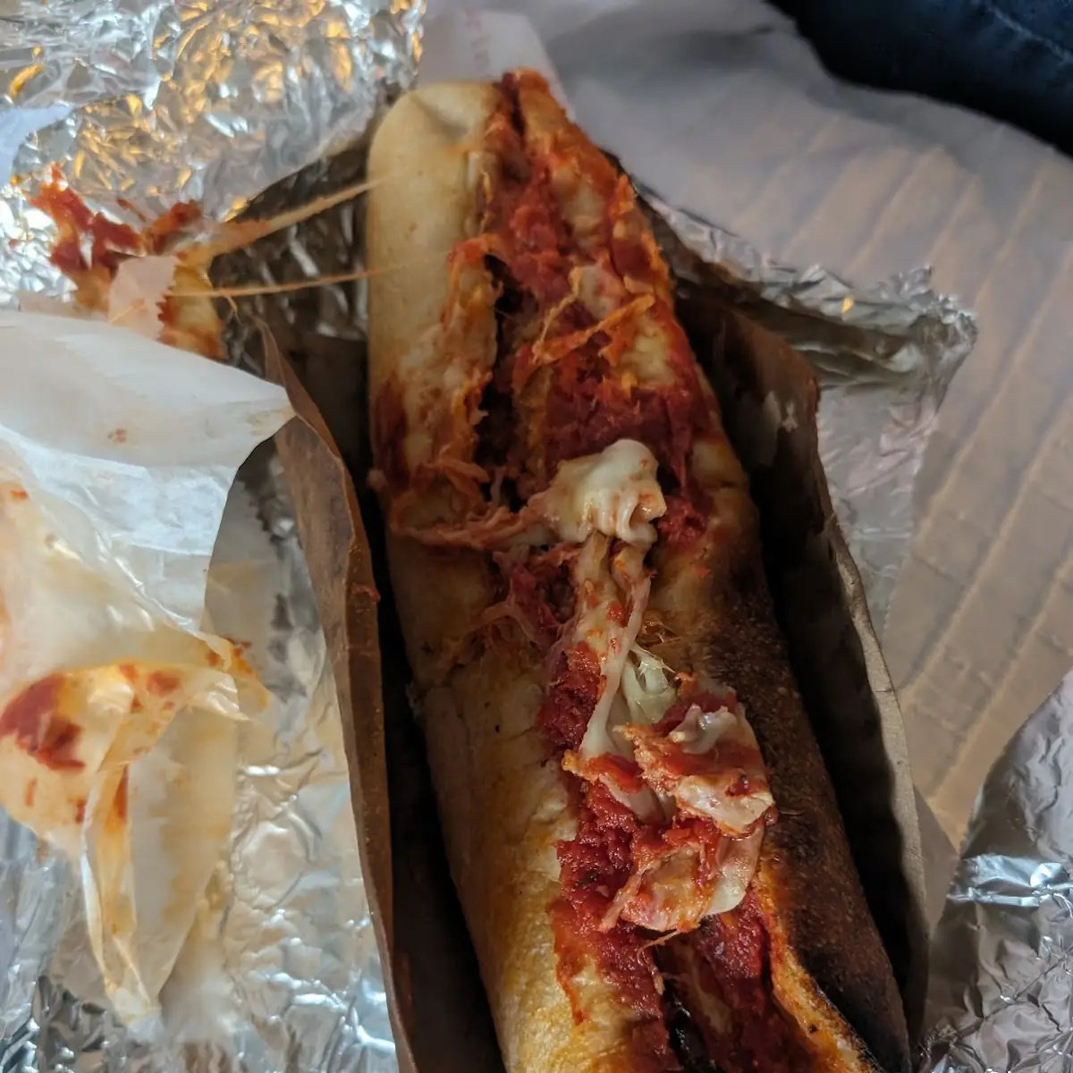 Meatball Parmigiana Sub