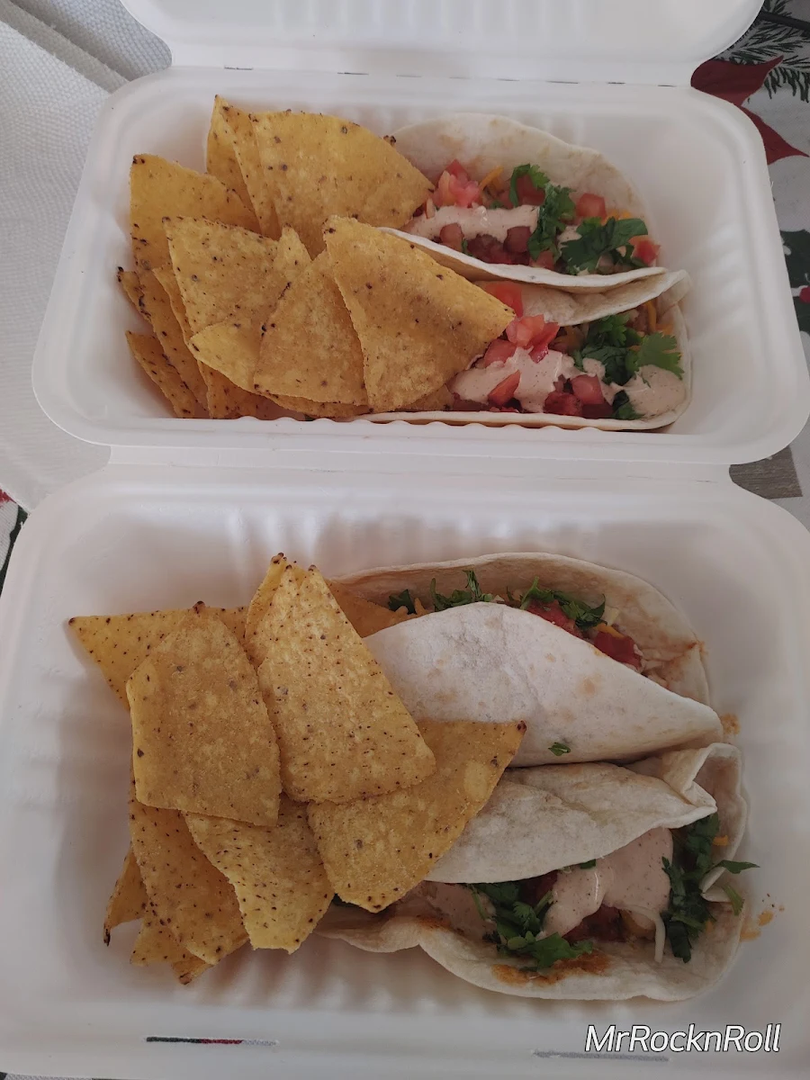 Pulled Pork and Jerk Chicken Tacos