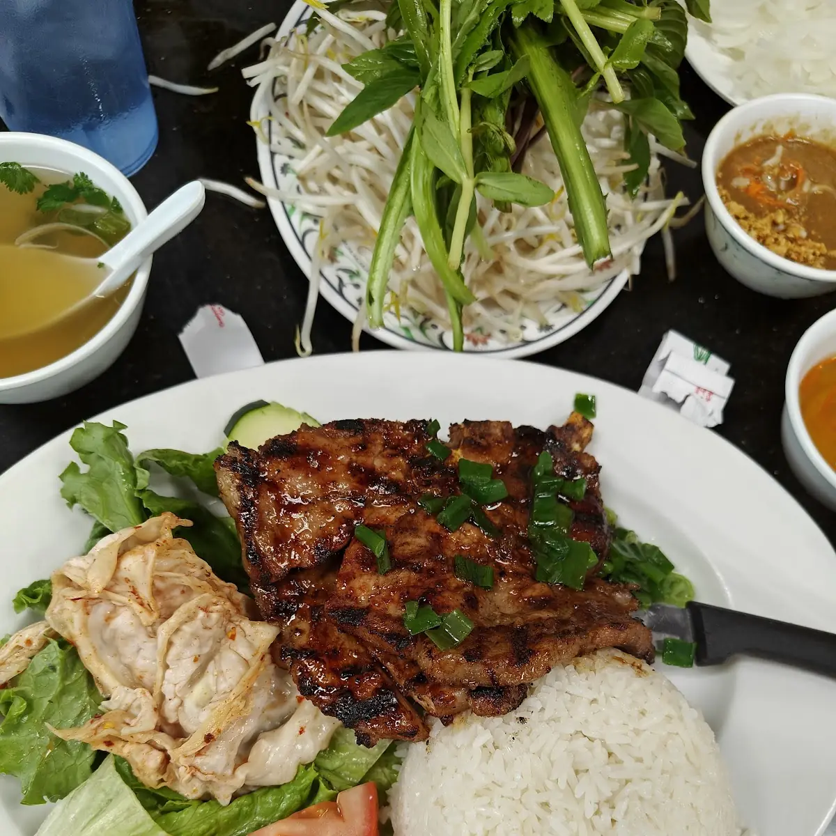 Grilled Pork with Steamed Rice