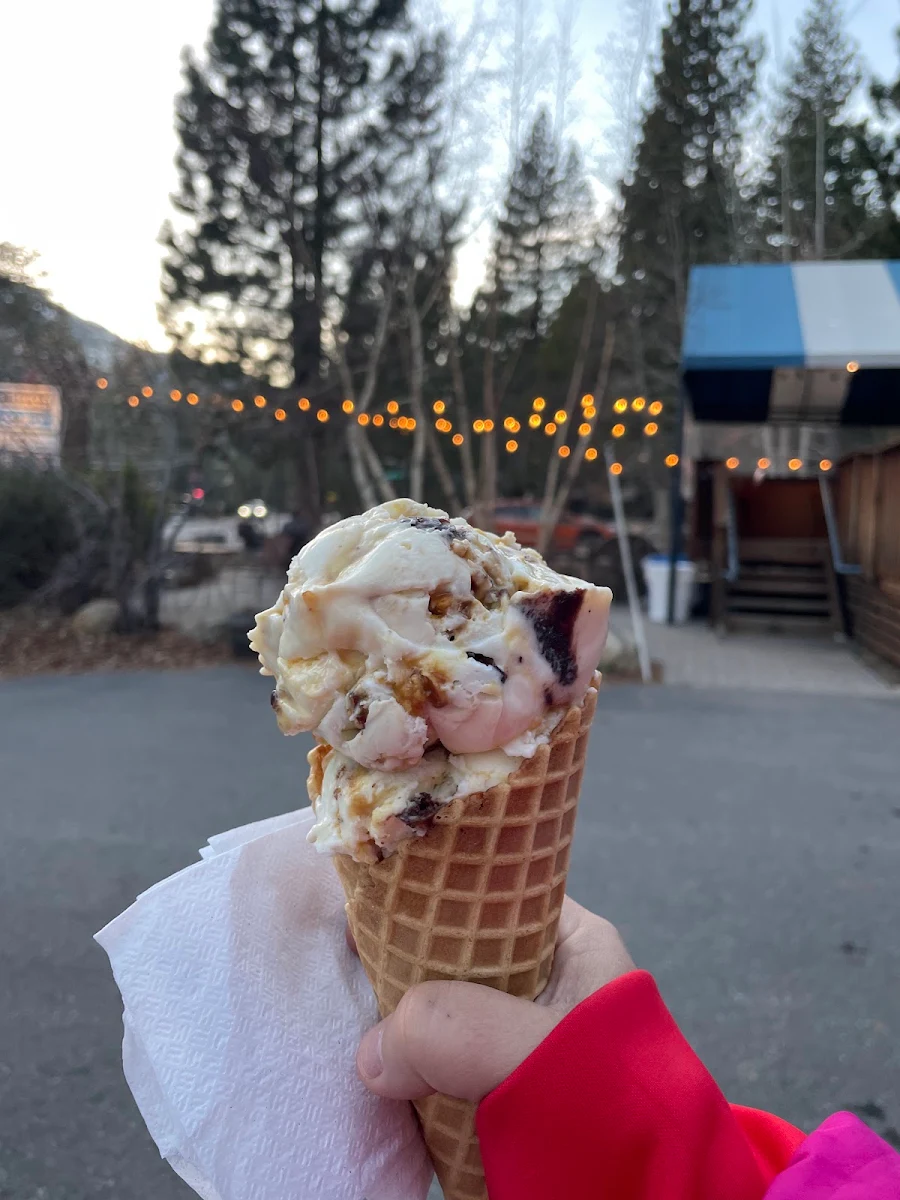 Truckee Trails Double Scoop in a Waffle Cone