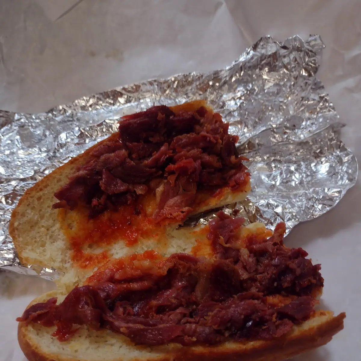 Pastrami Submarine Sandwich