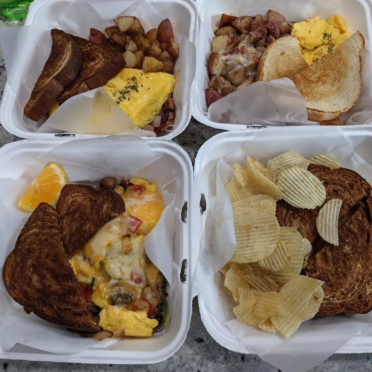 Scramble Corned Beef Hash Omelet Vegetarian Beet Reuben