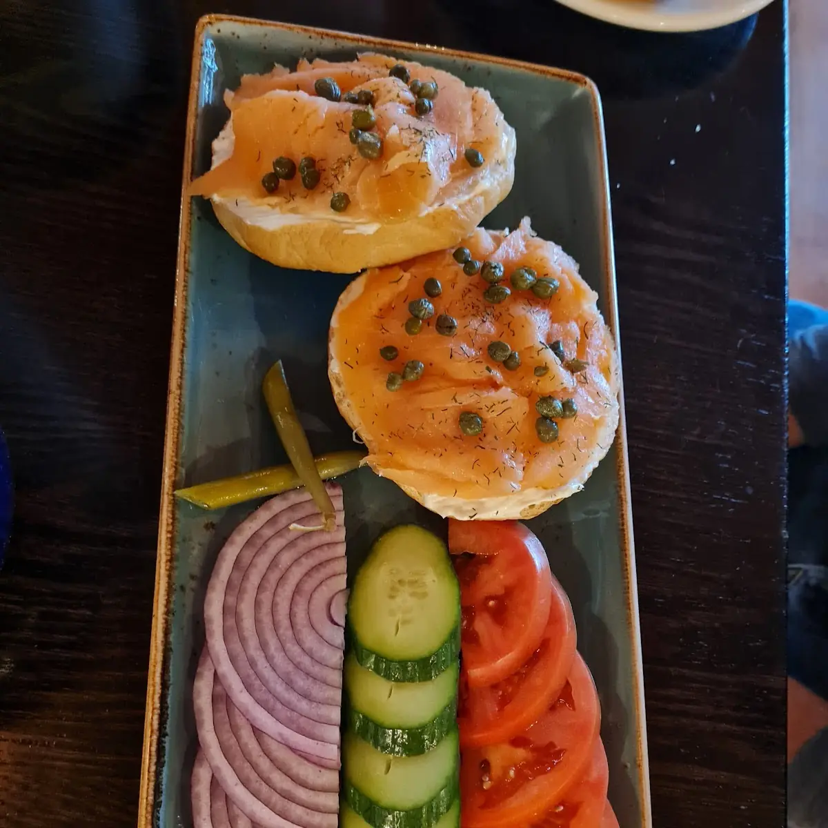 Smoked Salmon & Bagel Plate