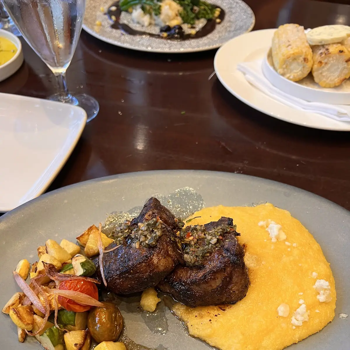 New York Strip & Corn Risotto