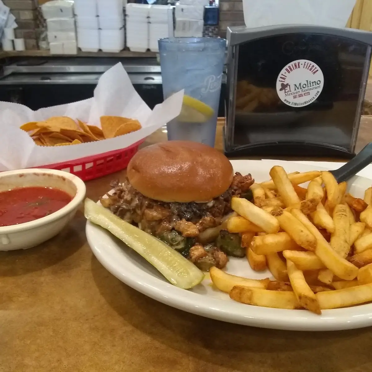 Special Burger and Fries