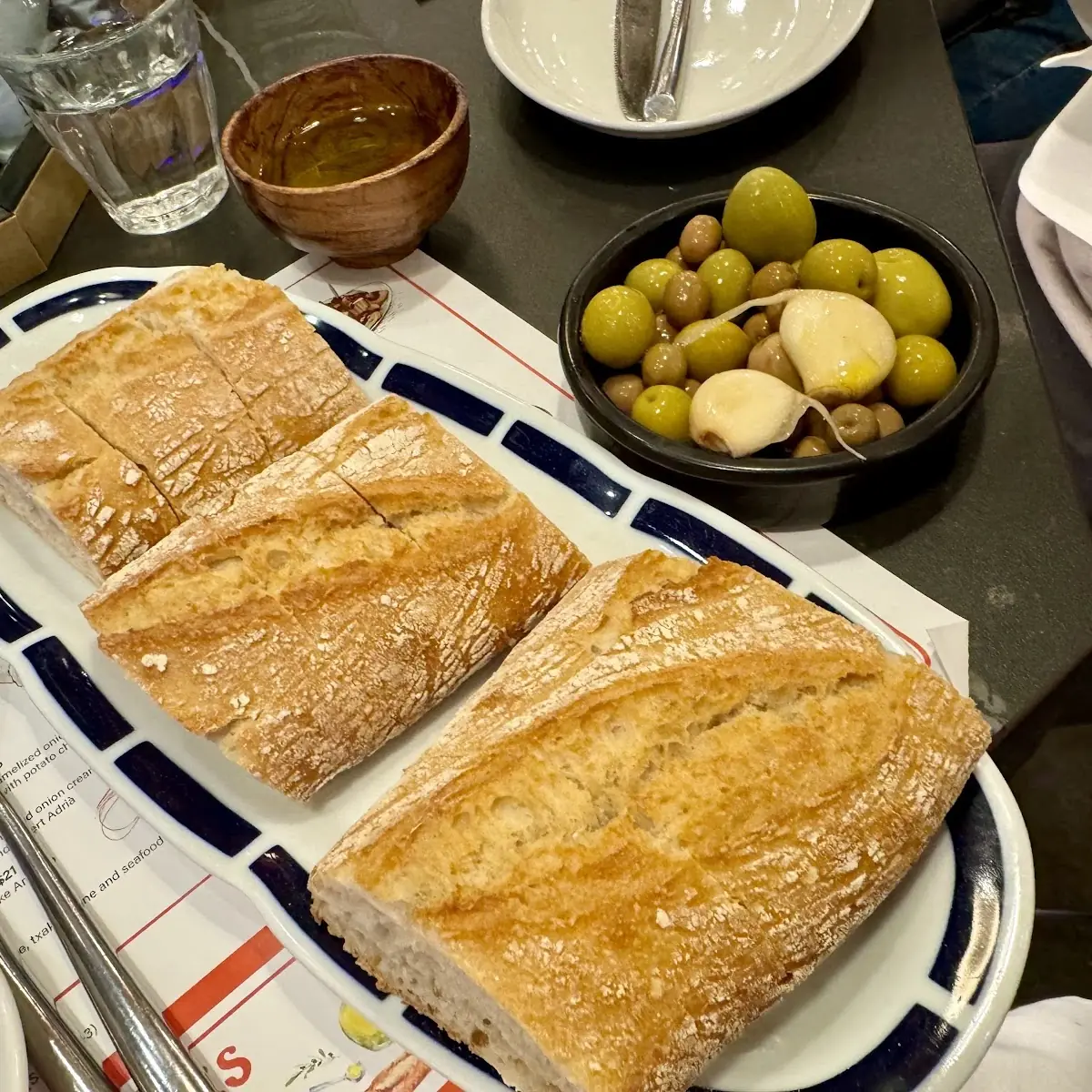 Spanish Breadwith Extra Virgin Olive Oil