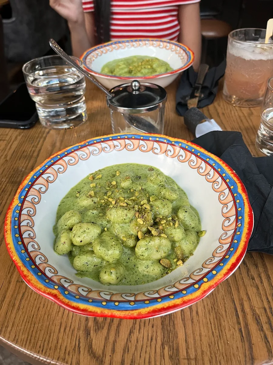 Gnocchi Au Pesto Verde Et Stracciatella Gnocchi With Pesto Verde And Stracciatella, Birra