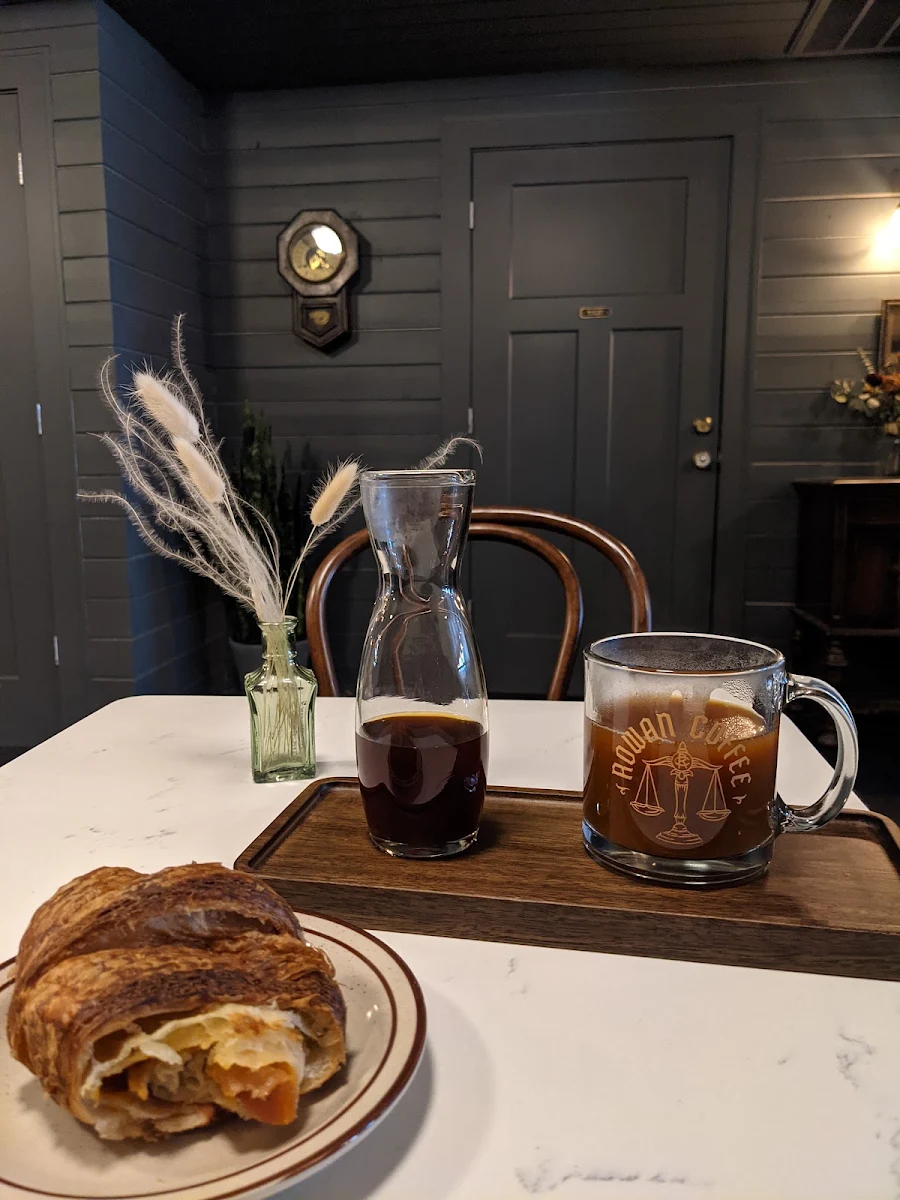 Ham and Cheese Croissant and Pour Over