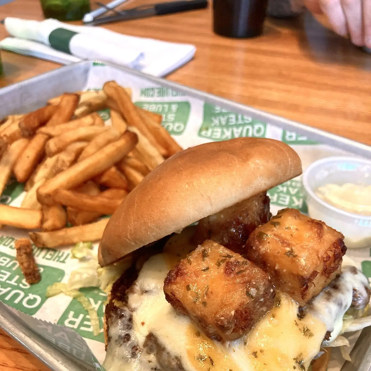 Bacon Cheeseburger and Fries