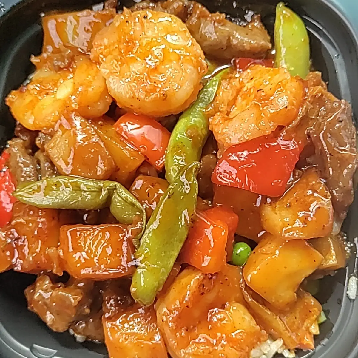 Steak and Shrimp Fried Rice