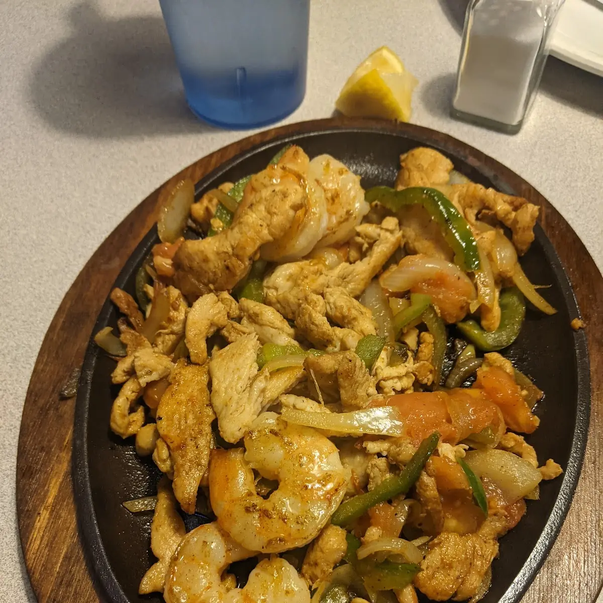 Chicken and Shrimp Fajitas