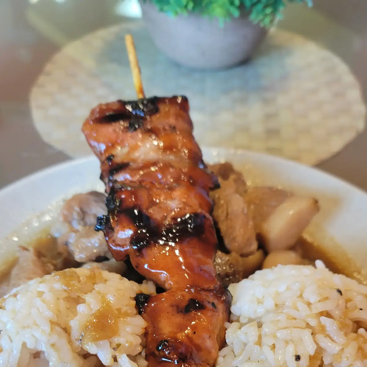 Pork Adobo and BBQ Chicken