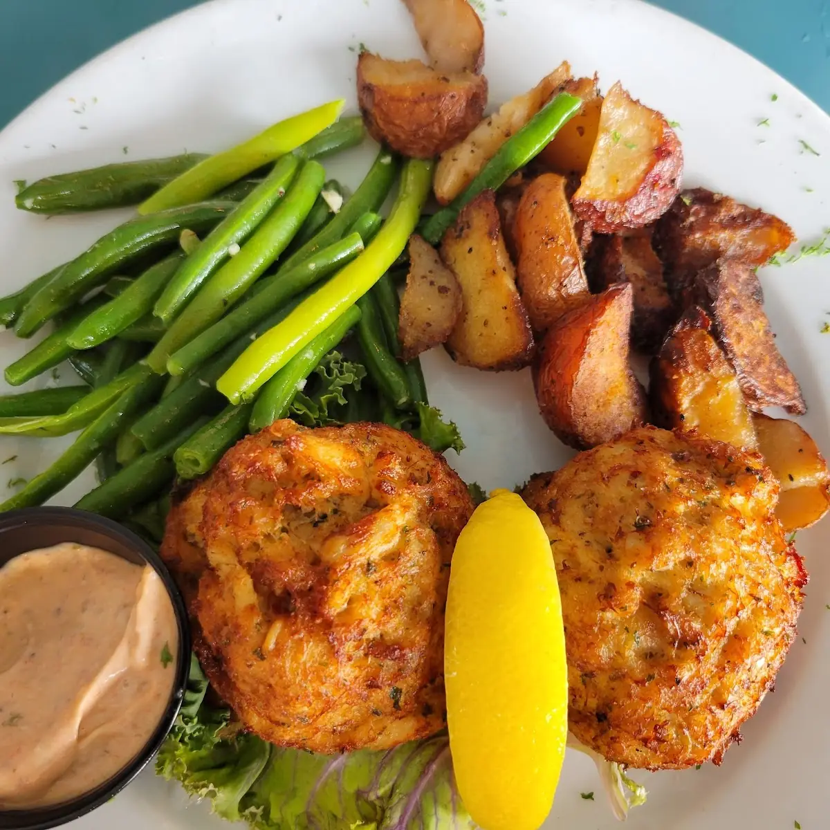 Fried Crab Cake & Jumbo Shrimp