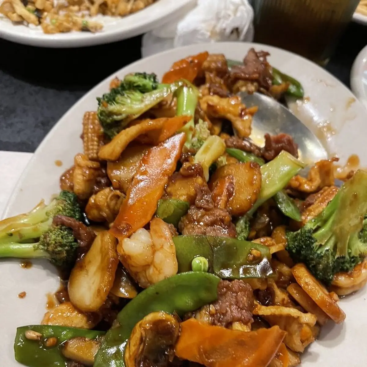 Triple Delights with Garlic Sauce