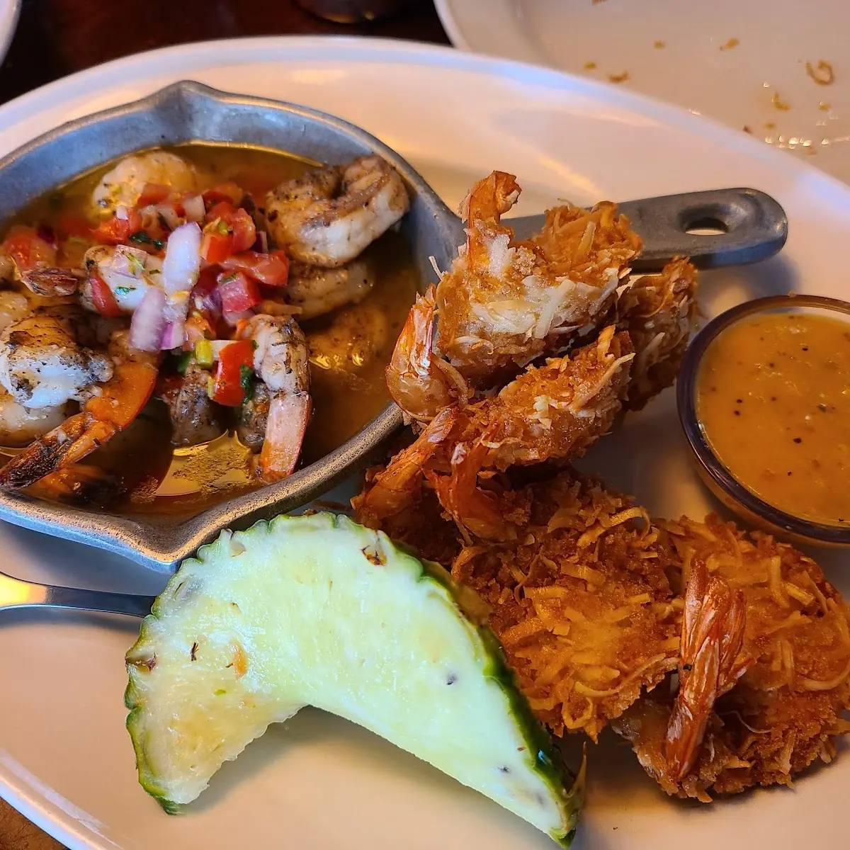 Filet Mignon and Coconut Shrimp