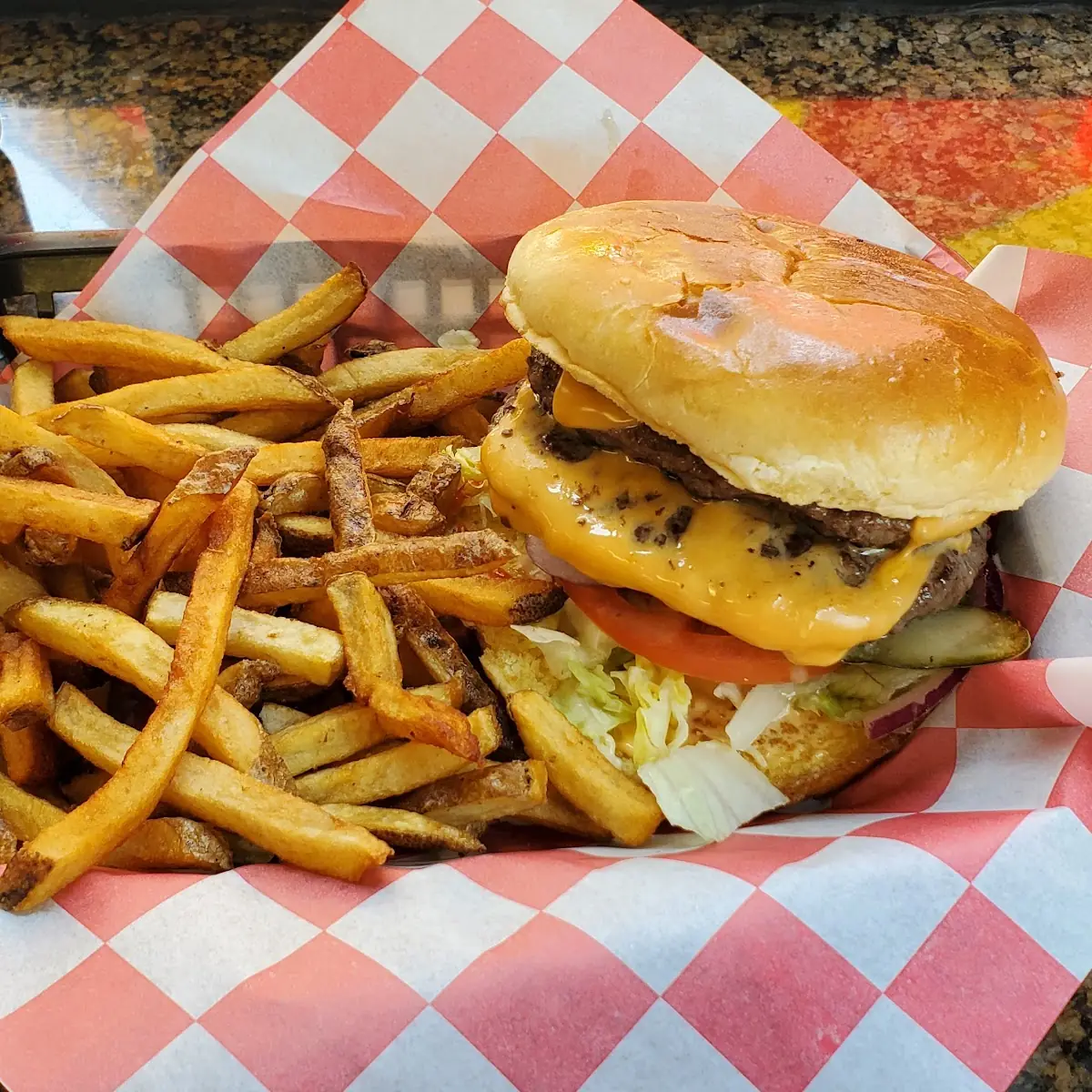 Double Cheeseburger with Fresh Cut Fries