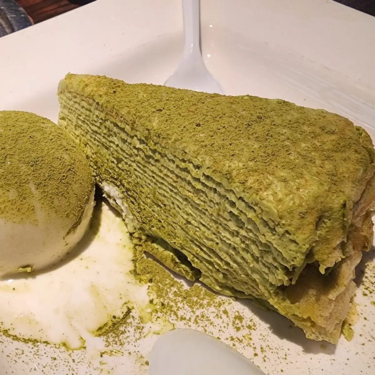 Lady M Matcha Crepe Cake