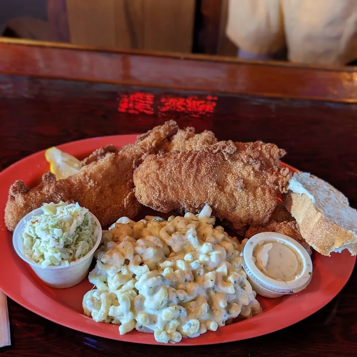 Fish Fry w Mac N Cheese