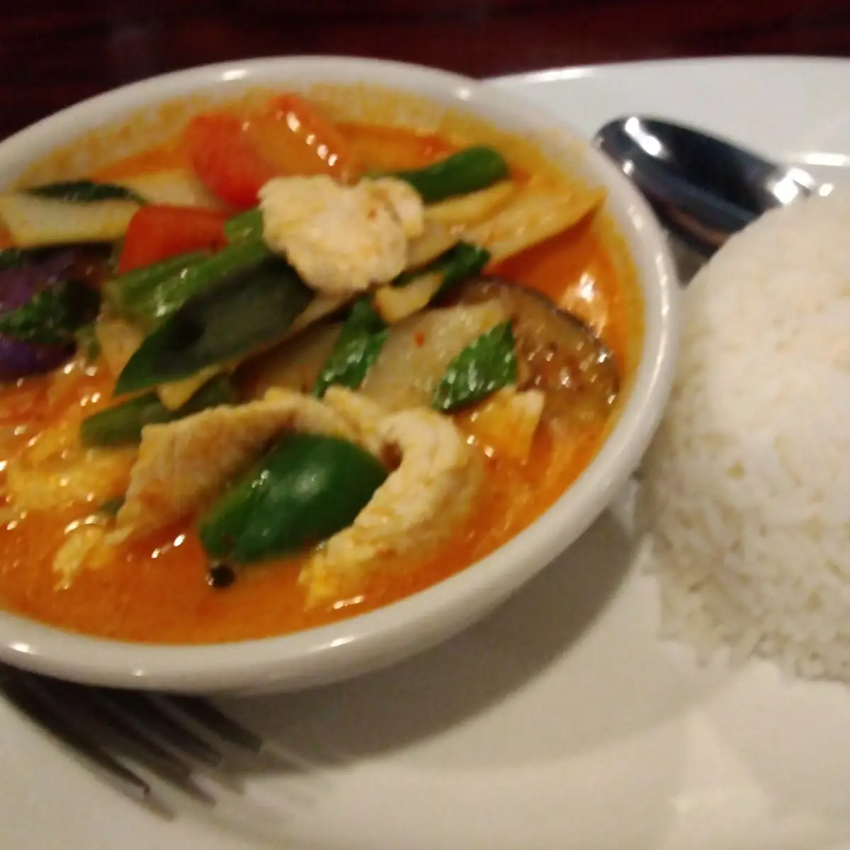Red Curry Chicken with Rice