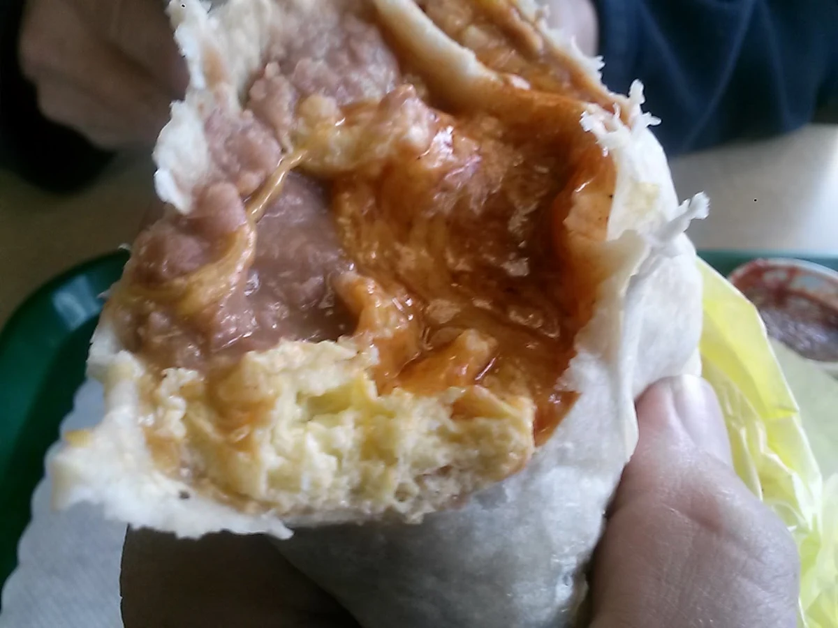 Egg Bean and Cheese Breakfast Burrito
