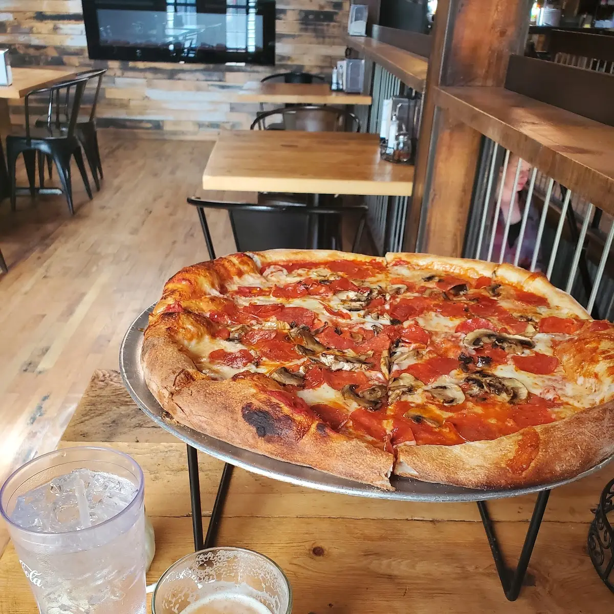 Pepperoni and Mushroom Pizza