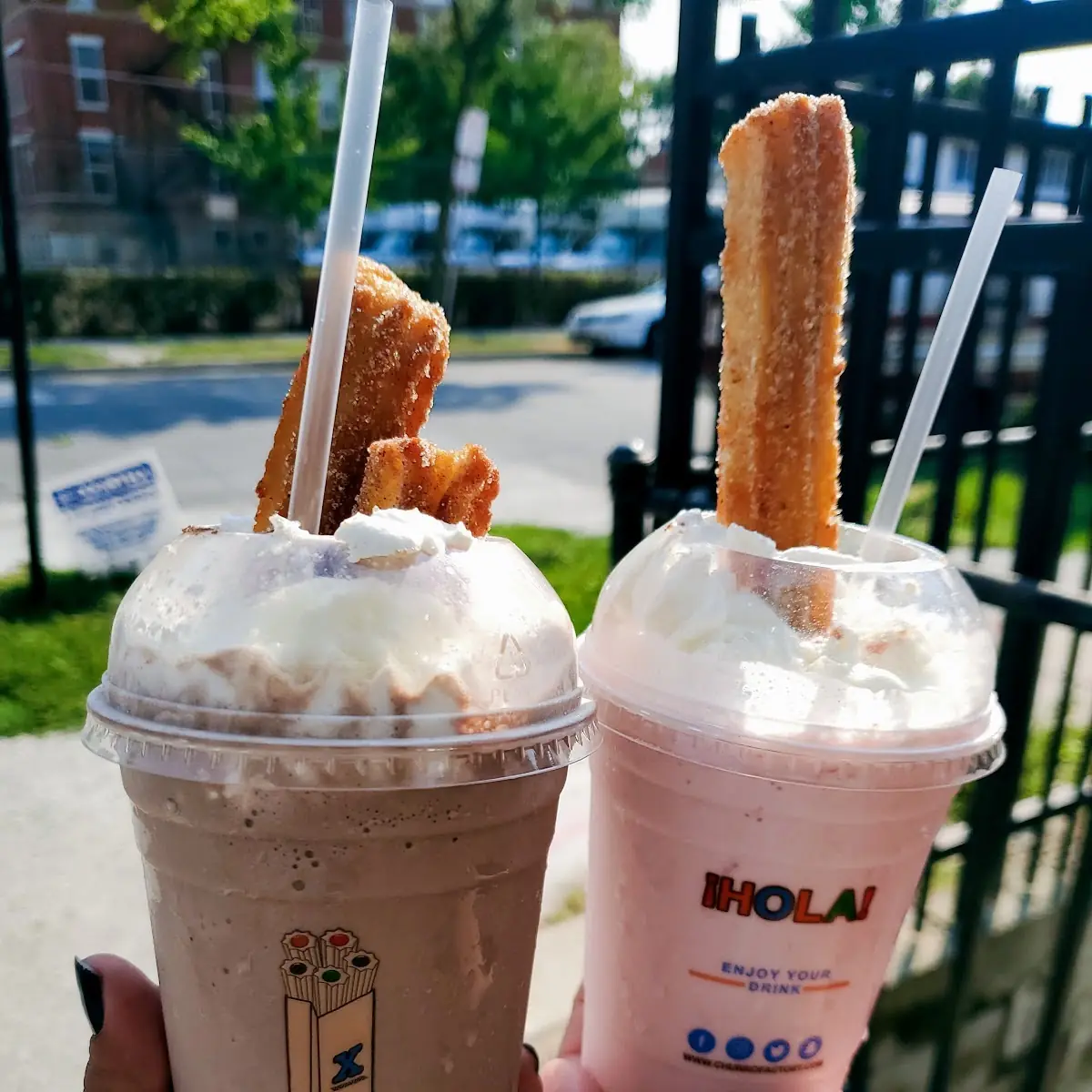 Chocolate and Strawberry Milkshakes