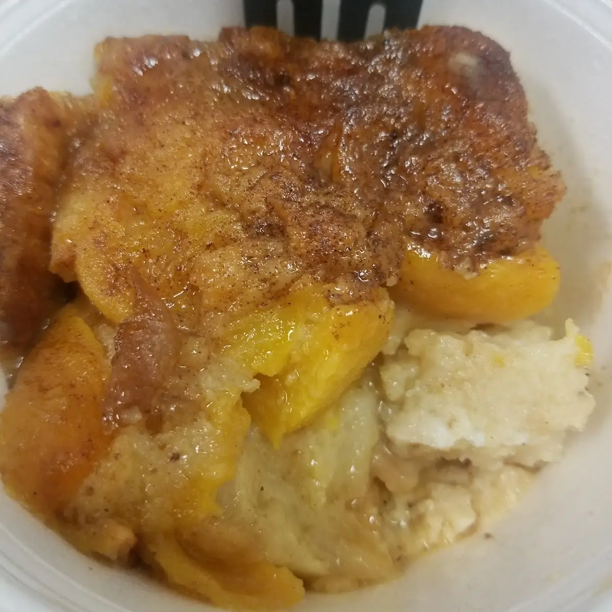 Peach Bread Pudding