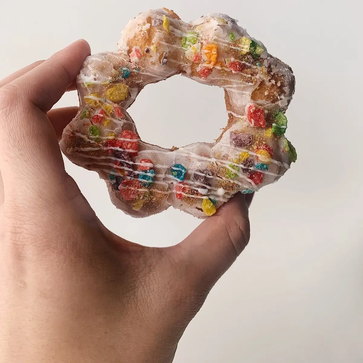 Fruity Pebble Mochi Donut