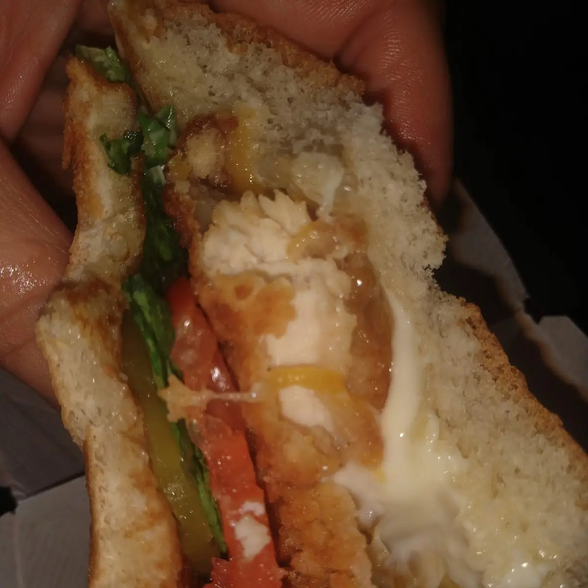 Deluxe Chicken Sandwich Sub Cheddar Cheese