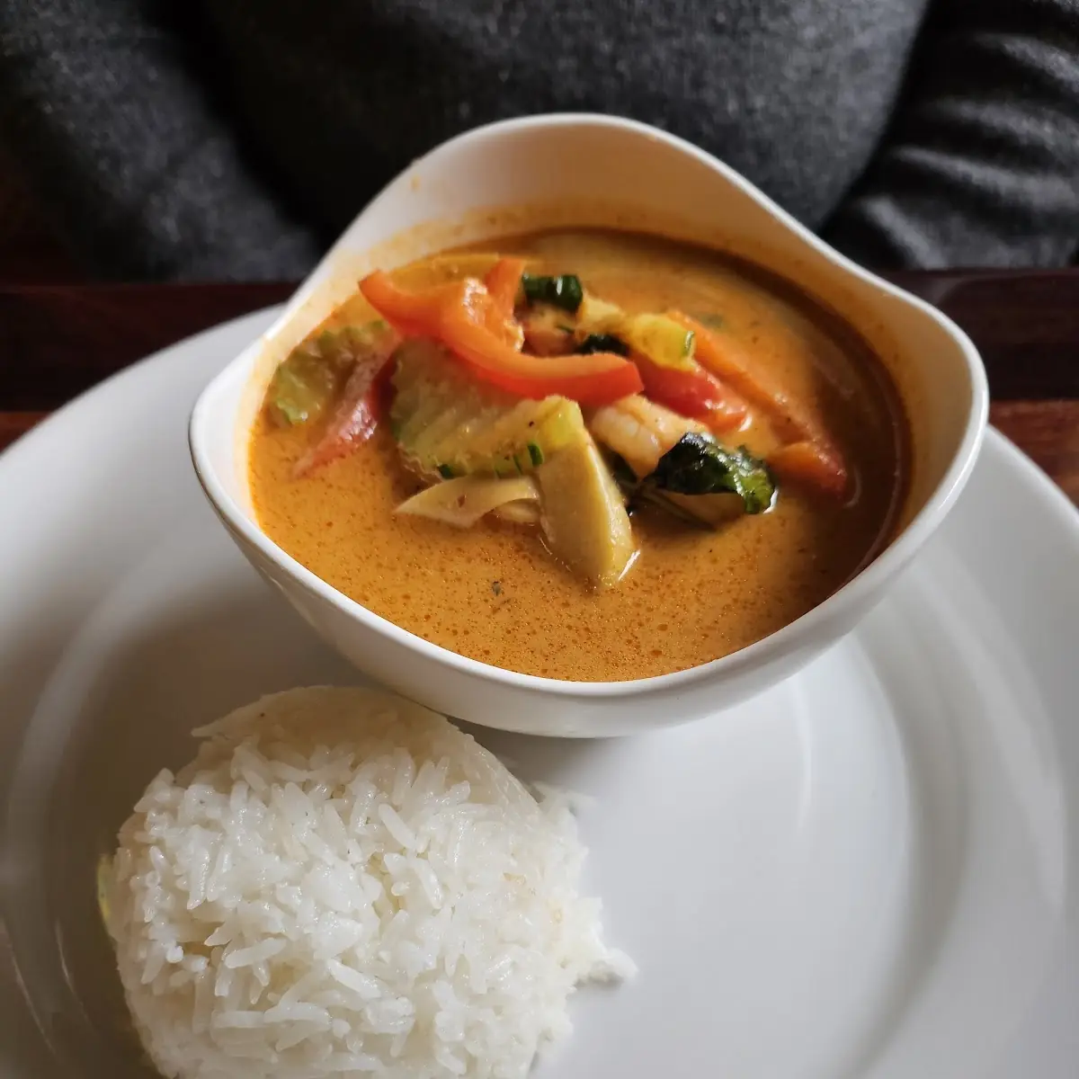Seafood Combo with Red Curry