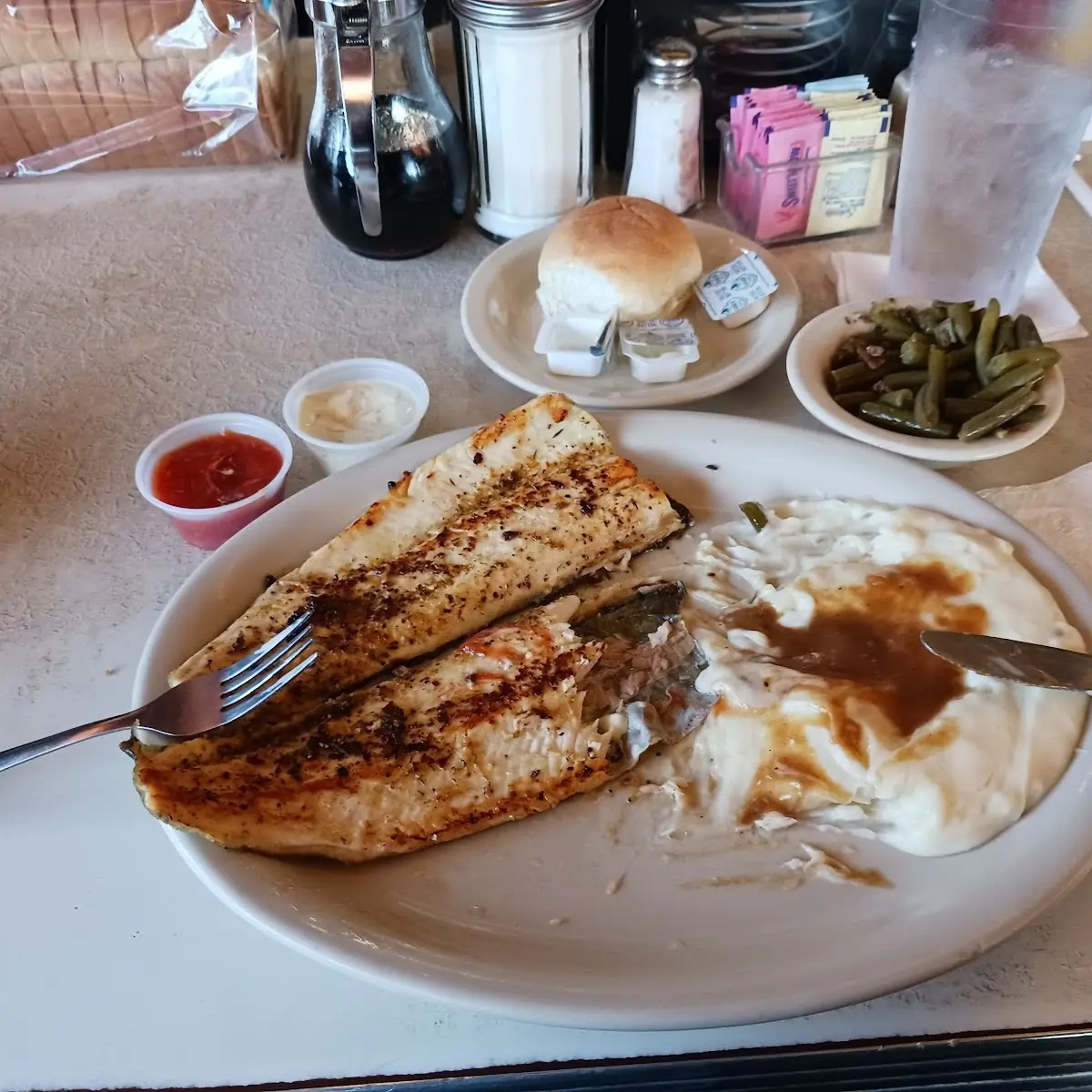 Grilled Trout with 2 Sides