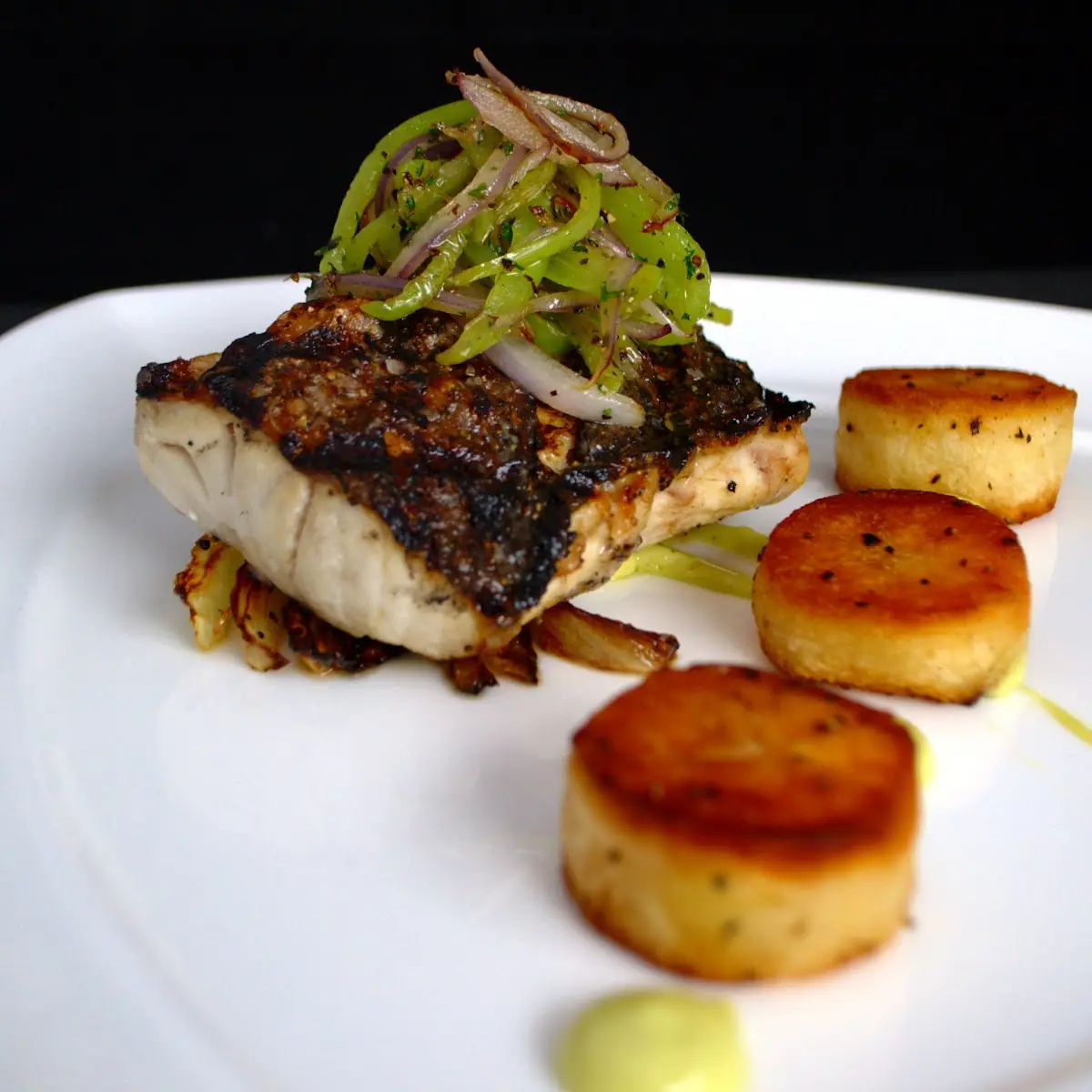 Pan Seared Striped Bass