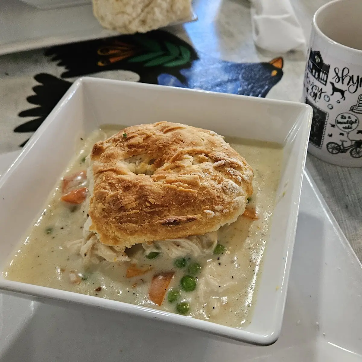 Chicken Pot Pie Biscuit