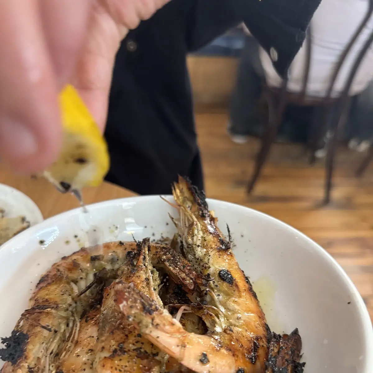 Grilled Salt & Pepper Head-On Shrimp