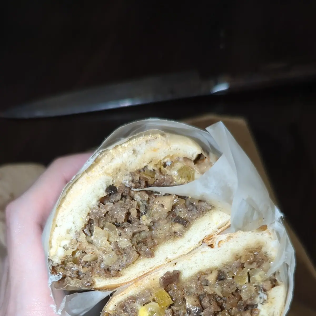 Chopped Cheese Sandwich with Fries