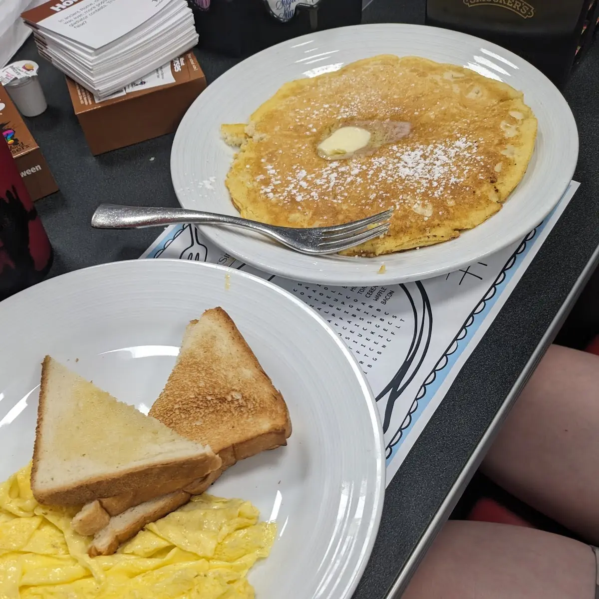 Scrambled Eggs with Toast