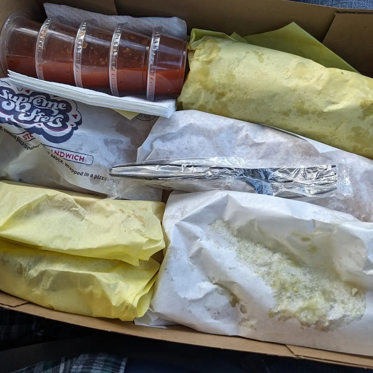 Fried Bean and Cheese Burrito