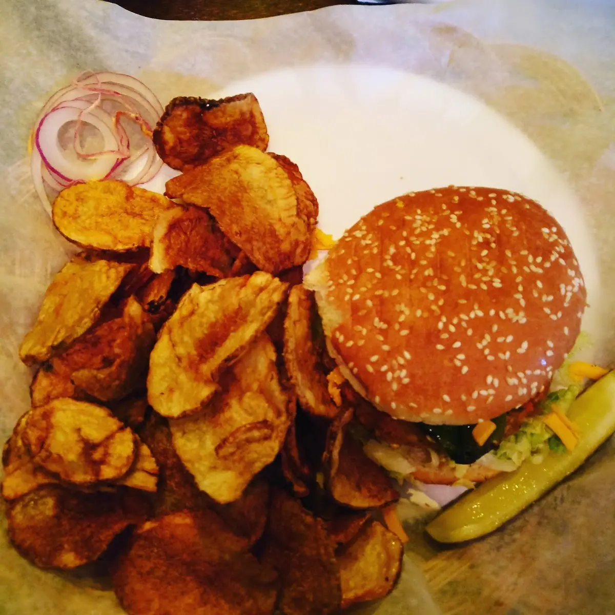 Green Chile Cheeseburger
