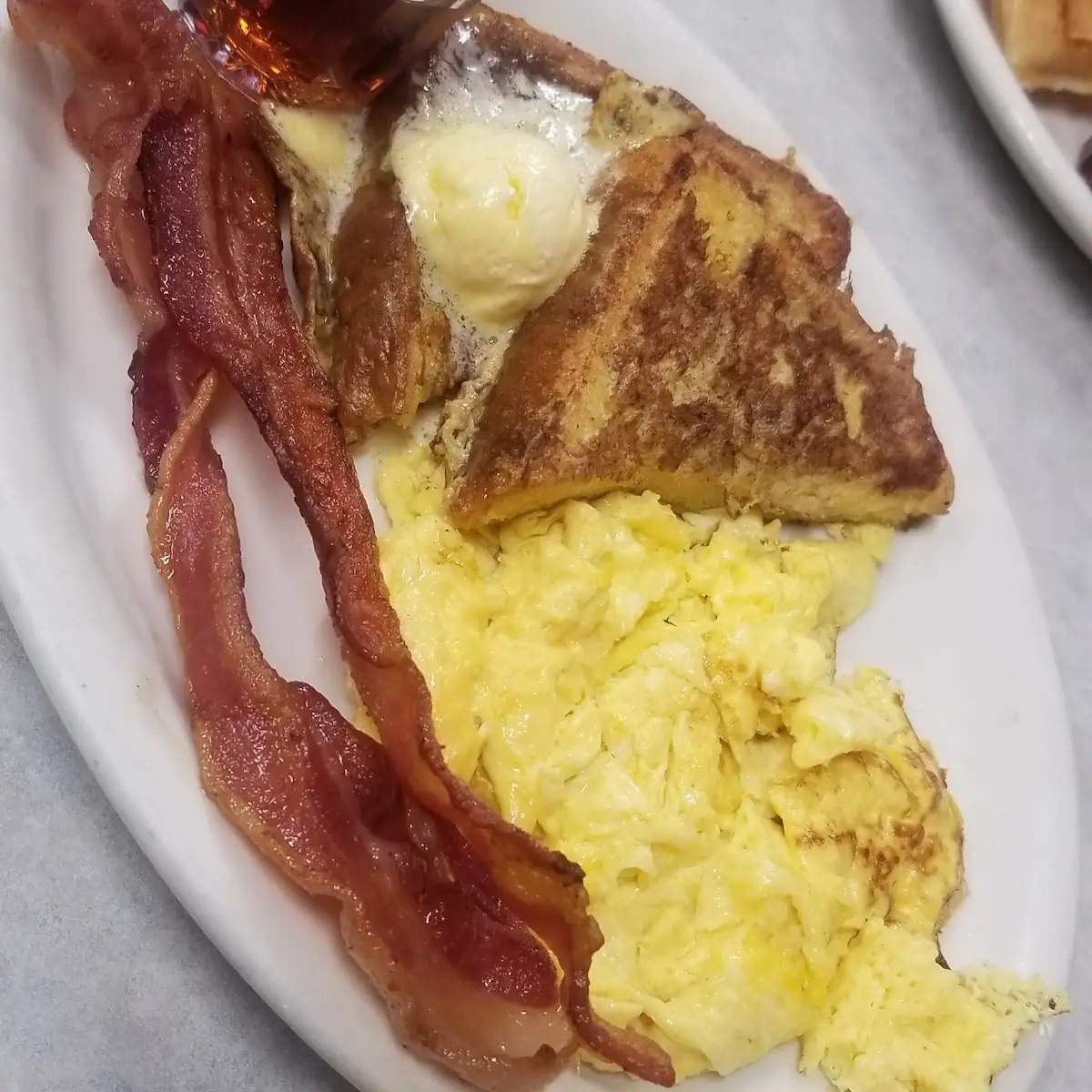 Bacon Eggs and French Toast