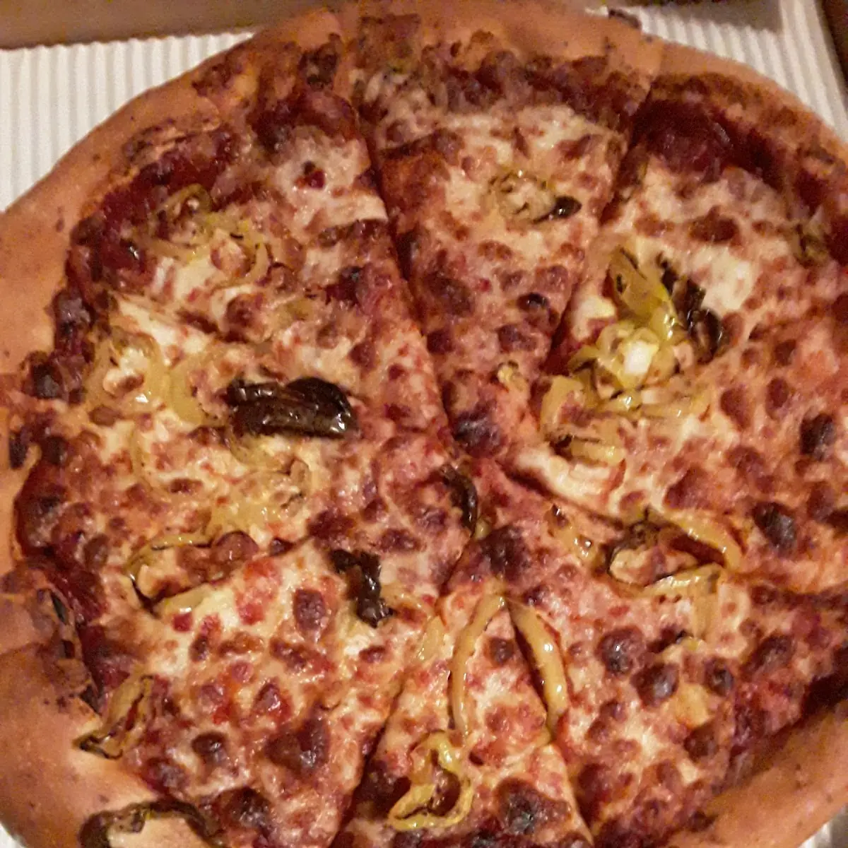 Pizza with Banana Peppers