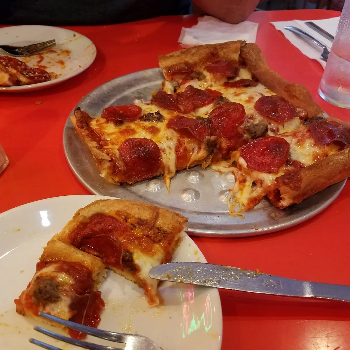 Pepperoni and Sausage Pizza