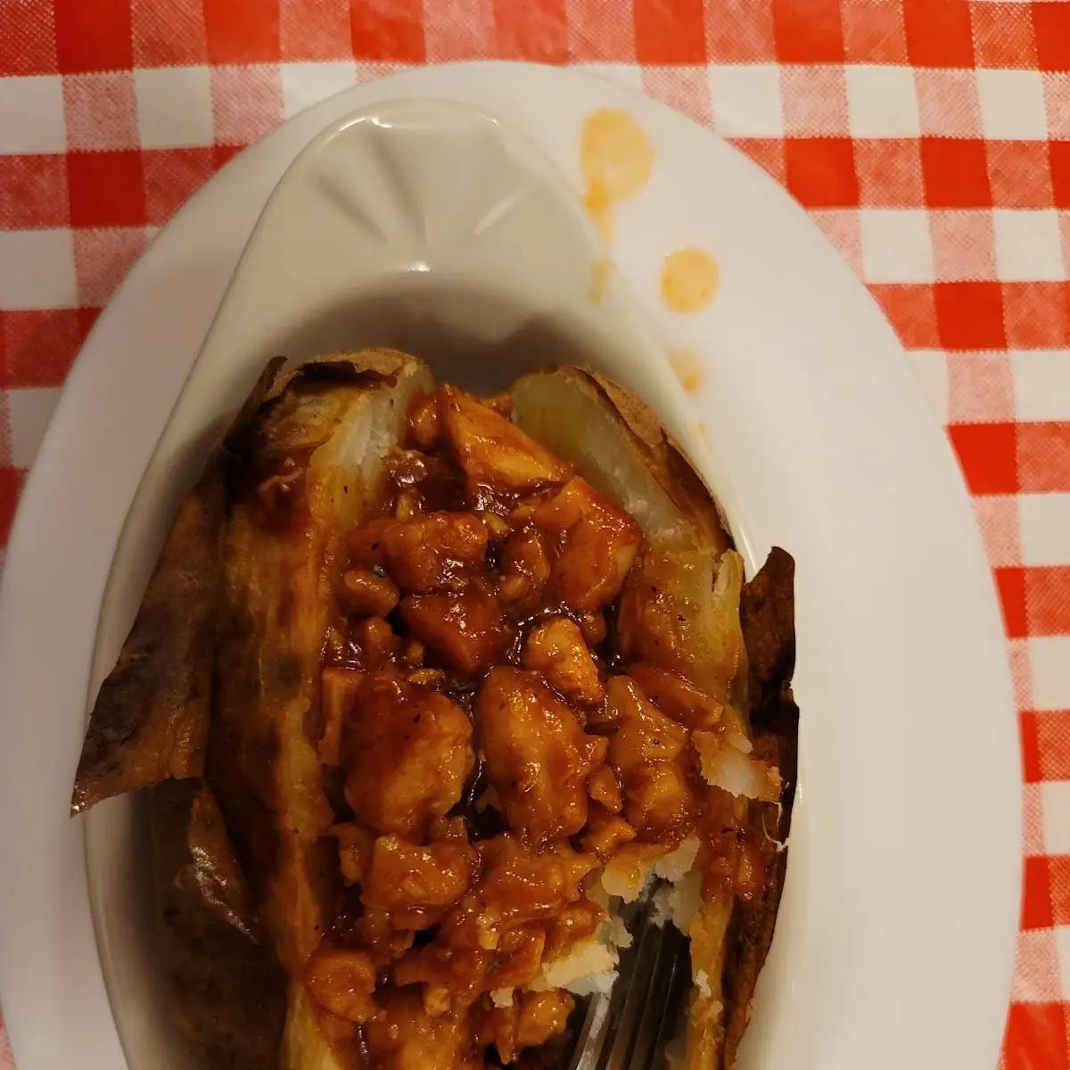 BBQ Chicken Stuffed Potato