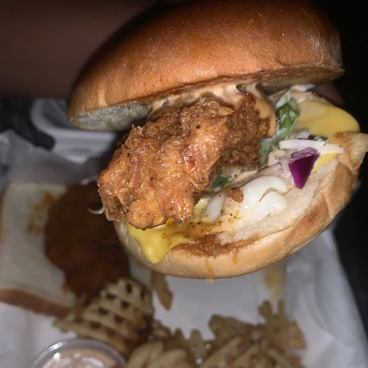 Chicken Slider with a Chicken Tender