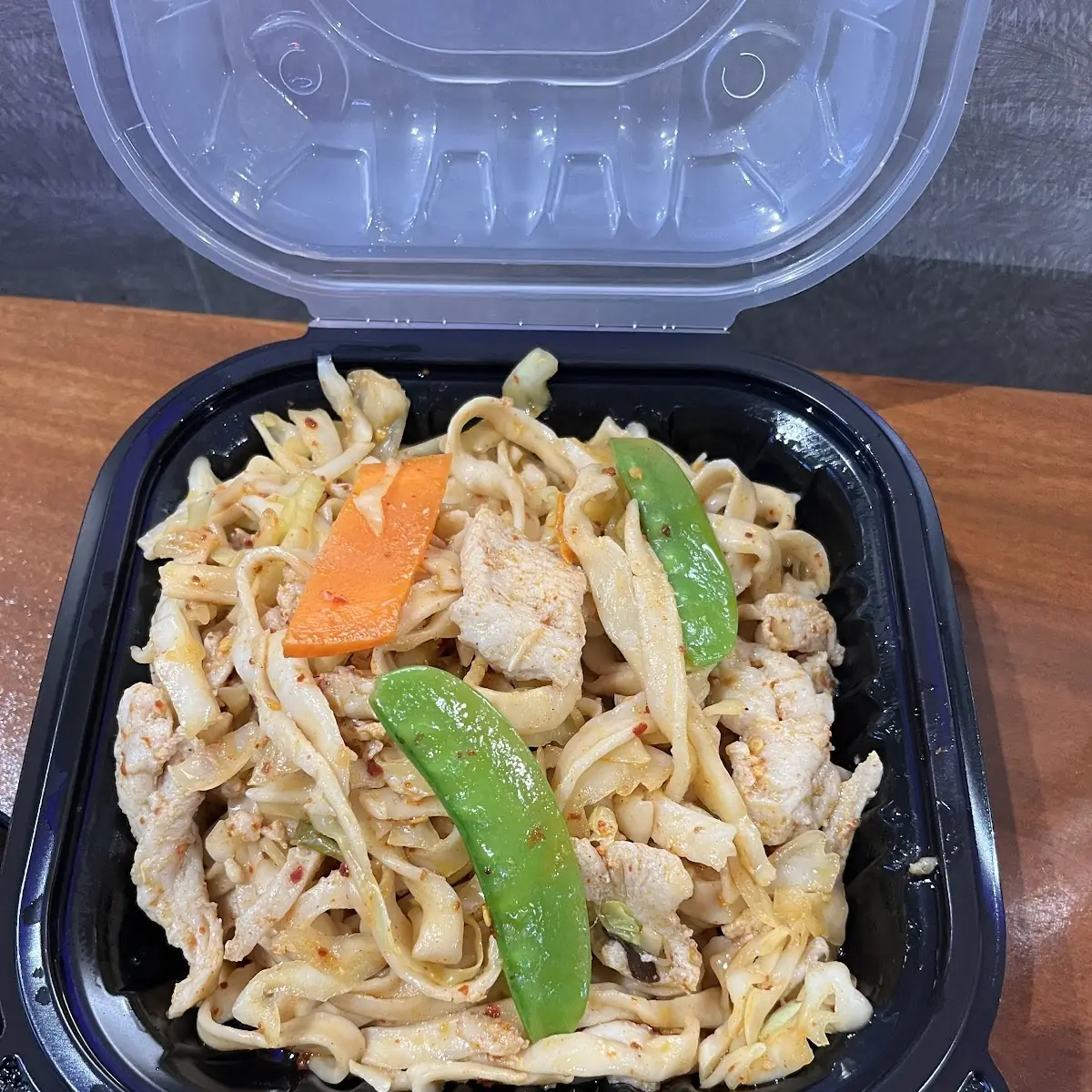 Chicken Hand-Pulled Noodle Stir Fry