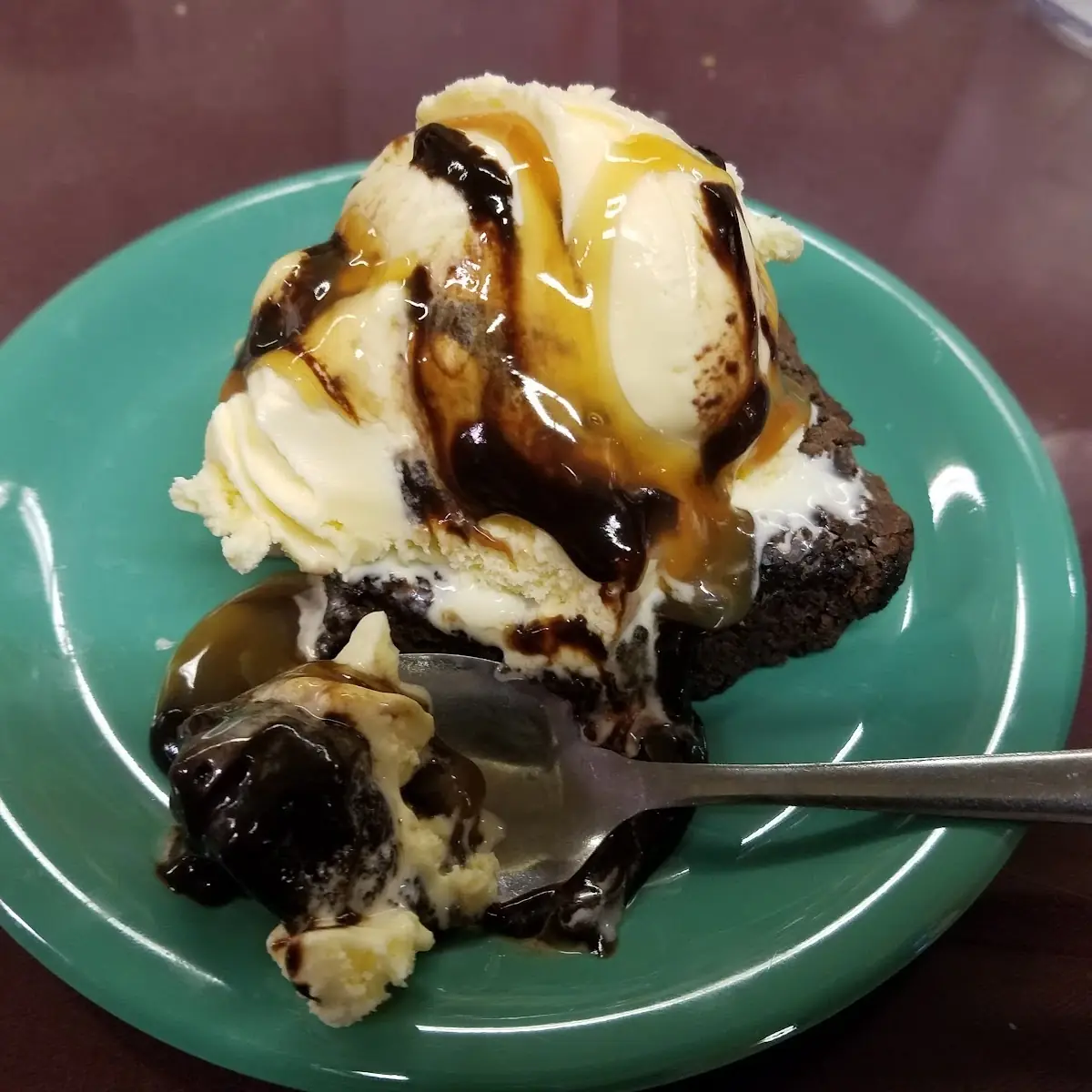 Double Fudge Brownie a La Mode