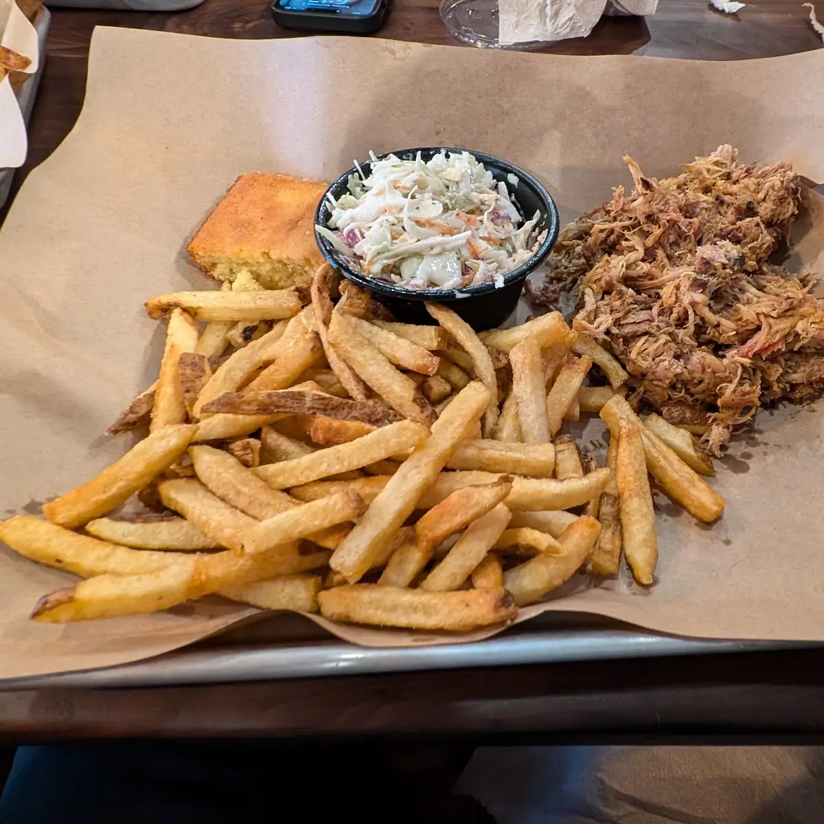 Pulled Pork Combo Fries & Slaw