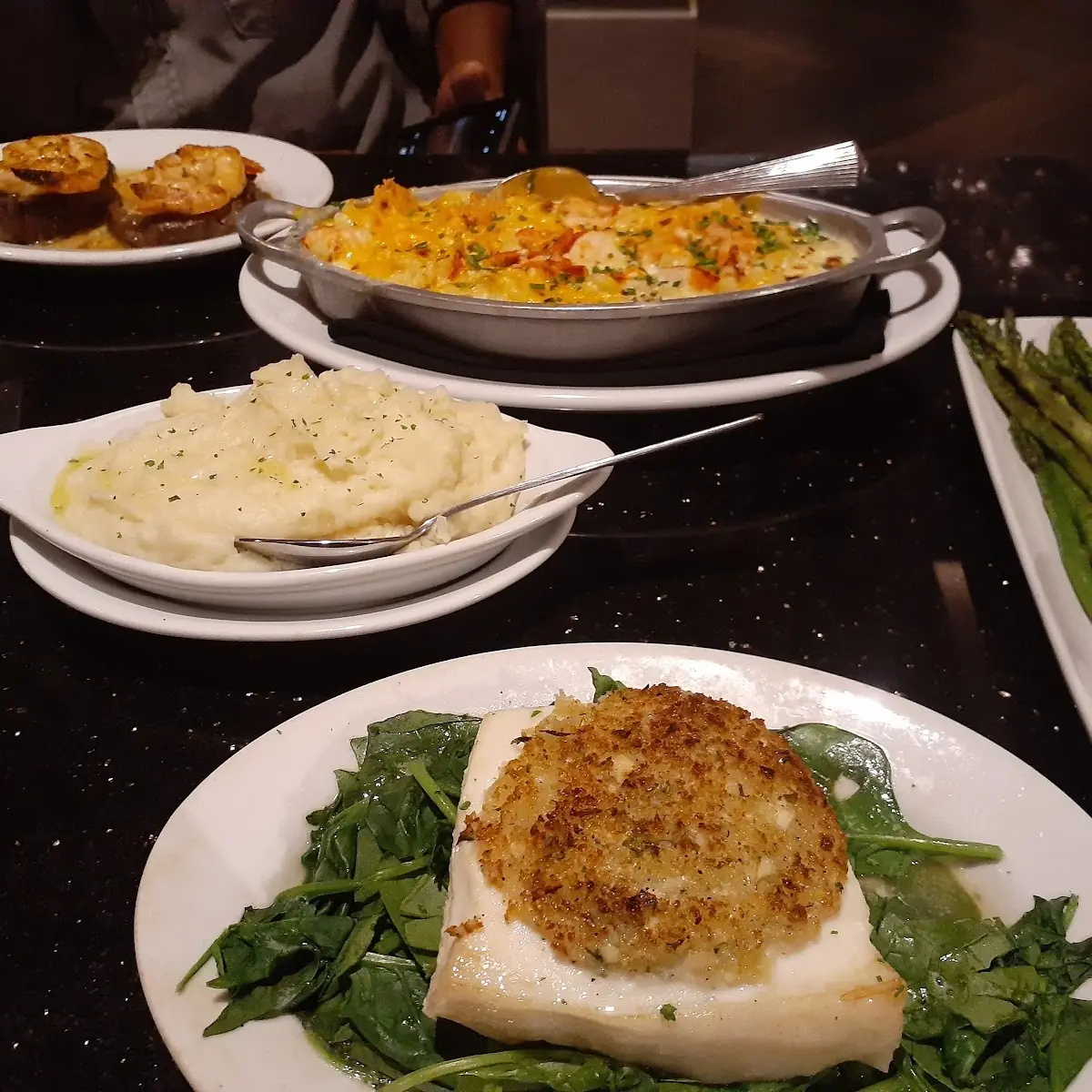 Garlic Crusted Sea Bass