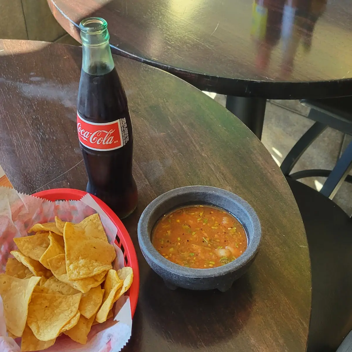 Chips Salsa w Mexican Coca-Cola