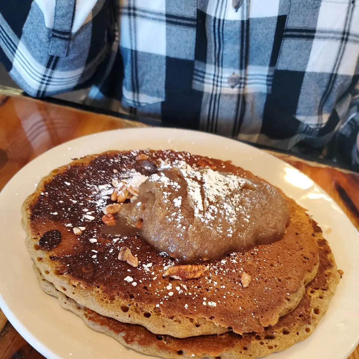 Cinnamon Bun Pancakes