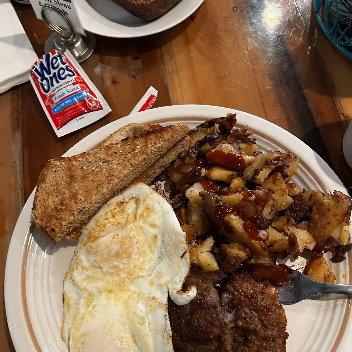 Fried Eggs with Pork Cutlet